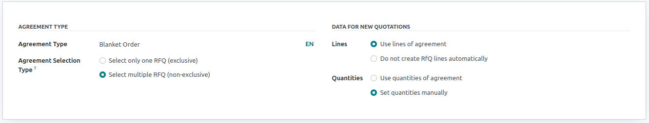 Agreement Type